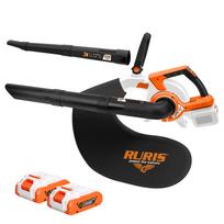 Pūstuvas/siurblys akumuliatorinis Ruris 1244e 20V 3in1 su 2 baterijomis