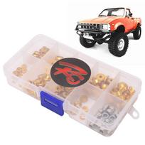 Aluminum Alloy RC Cars Screw Kit 1/10 1/8 Scale Flat Washer Set Cup Head Screw  For RC Hobby auksas