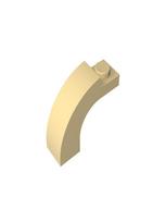10Pcs 6005 92903 1x3x2 Curved Building Block Moc Accessories Compatible with Brick DIY Children Toy Assembly Gift Box 10PCS smėlis