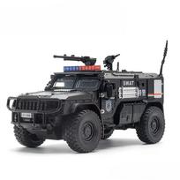 1:32 Mastelio SWAT Šarvuotas Policijos Automobilis Modelis Žaislas Metalinis Liejamas Atgal Traukiamas Amortizacija Sunkvežimis Žaislai Garsas Šviesa Dovana Vaikams juoda