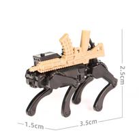 MOC Military Robot Dog & Attack Drone Building Kit robot Dog with Weapons & Gear - Military Bricks Toy