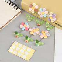 Swinging Flower Car Dashboard Center Console, Cartoon Chrysanthemum Pendant, Car Interior DIY Decoration, Dashboard Accessories