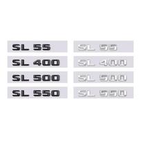 skirta Mercedes-Benz SL klasės perdarymui galinės bagažinės numerio lentelės lipdukas bagažinės lipdukas raidžių logotipas automobilio lipdukai SL55 SL400 SL500 SL550 SL55 white