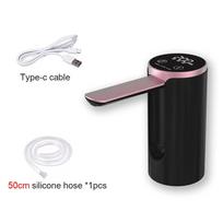 HOMEFISH Electric Water Bottle Pump 1200mAh Type C Rechargeable LED Display Automatic Touch Button 3 Quantitative Settings juoda