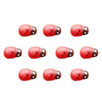 10 Pcs Miniature Ladybug Figurines Tiny Ladybug Animals Statue for Fairy Garden Micro Landscape Decor Cake Topper A