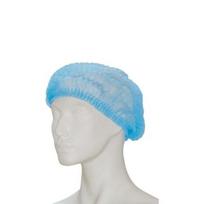 Vienkartinės gofruotos kepuraitės MProtect, PP, mėlynos dydis 53cm, 100vnt