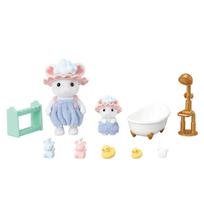 Sylvanian Families Doll Furniture Set Bath Time ST Mark Certified Ages Toy Dollhouse Sylvanian Families EPOCH & [Together Set] DF-26 3+
