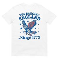 Tea Bagging England Since 1773 Patriotic Eagle 4th Of July Tshirt S