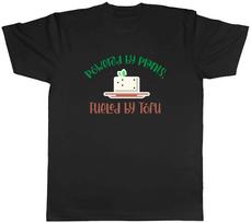 Powered by Plants Mens T-Shirt Fueled by Tofu Tee Gift XXL