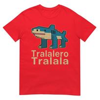 Tralalero Tralala Funny Italian Brainrot Gaming Slang Meme Tshirt S