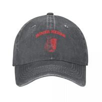 Red Doner Kebab Denim Baseball Cap Funny Tennis Skate Trucker Hat Spring Men Women y2k Cool Design Baseball Caps One Size tamsiai pilka spalva