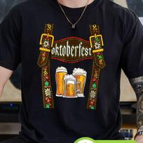 Men Oktoberfest Graphic T Shirt Cotton Crew Neck Casual Short Sleeve Tee Beer Design Men Clothing S