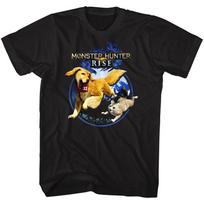 Monster Hunter Capcom Video Game Rise Pair Of Pals Men's T Shirt M