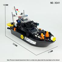 Orca patrol boat building block coast guard lifeboat ship Building blocks bricks toy for Children