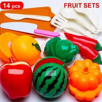 Simulation Kitchen Toys Set Children Kitchen Toys Cookware Fruits Cutting Kitchen Accessories Cooking Toys for Kids Girls Gifts