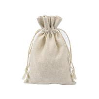 10pcs Cotton Linen Drawstring Gift Bags, Burlap Jewelry Pouches, Dustproof Storage Bags For Wedding Christmas Party Favors 8x10cm