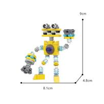MOC Mano Dainuojantis Monstras Statybinių Blokelių Rinkiniai Muzikinis Robotas Choras Žaidimo Plytelės Animacinis Monstras Plytelės Surinkimo Žaislai Vaikui Gimtadienio Dovana