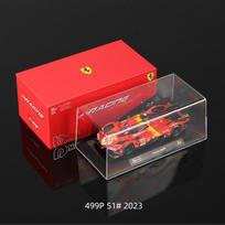 Bburago 1:43 2024 Ferrari 499P 83# Alloy Race Car Model 24h Le Mans Racing Diecast Vehicles Toy