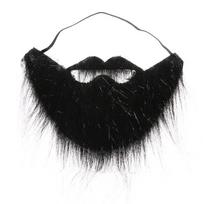 Prom Props Party Costume Moustache Wig Facial Hair Fake Beard Fancy Dress juoda