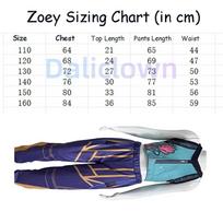Movie K-Pop Rumi Mira Zoey Demon Hunters Cosplay Costume Kids Girls Halloween Stage 3D Printed Huntrix Golden Role Play Clothes Kids 110cm&Demon Hunters KPop