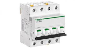 Grandinės pertraukiklis 4P B 25A 6kA AC iC60N-B25-4 A9F03425