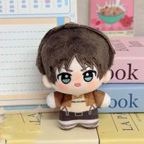 10cm Eren Jaeger Plush Toy Pendant Anime Attack on Titan Plushie Doll XMAS Mikasa Ackerman Keychain Dolls Pendant Birthday Gift 10cm