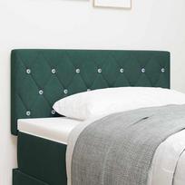 LED Headboard with LED Light Strips Dark Green 100 cm Velvet