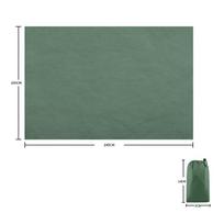 Lightweight Shade Tarp for Weekend Getaways and Extended Camping Trips žalia
