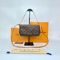 [Pre-Owned] Monogram Canvas And Calfskin Trimmed Tote Crossbody Bag - Excellent #1DKXTR ONE SIZE