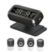 Solar Charging Tire Pressure Monitoring System USB Charging Solar TPMS  Driving Security External