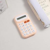 Large Screen Cute Calculator Mechanical Keyboard Mini Pocket Calculator  Back To School rožinė