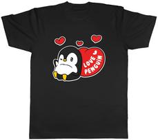 Love Penguin Mens T-Shirt Antartica Flipper Feet Bird Lover Tee Gift M