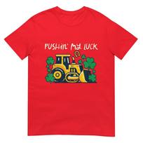 Kids St Patricks Day Bulldozer Saint Paddys Construction Boys Kid TShirt S