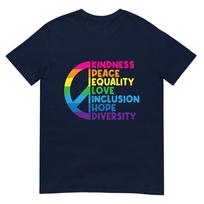 Motivational Inspirational Apparel Kindness Peace Equality Love TShirt S