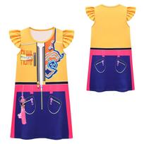 Women's Sleeve Dress Cosplay Costume for Halloween Performance 100 geltona