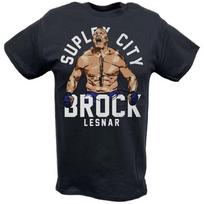 Brock Lesnar Suplex City Scream Logo Black Tshirt M