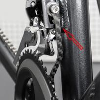 Durable Carbon Fiber Chain Guide Road Bike Drop Catcher Chain Stabilizer for Competitive Cycling Scenarios onesize