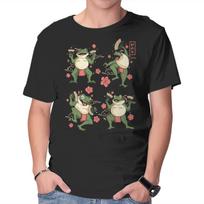 Unisex Crew Neck T-Shirt Dance Of The Toads Ukiyo-e Graphic Short Sleeve Casual Tee XXL
