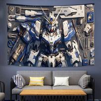 Mobile Suit Gundam Anime Tapestry Dorm Background Fabric Rental Room Decor Wall Hanging Art For Bedroom Living Space Tapestry 40cmX60cm