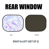 Car Electrostatic Side Sun Shade Curtains Foldable Side Window Sunshade Thicken Anti Glare Uv-Reflective Sun Protection Curtain