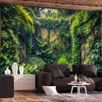Enchanted Garden Oasis Wall Tapestry For Living Room Decor, Featuring A Lush And Vibrant Jungle Scene With Verdant Foliage 100x150cm