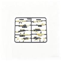 Military Weapons Golden Pack Soldier Mini Action Figures Accessories MOC SWAT Special Forces Army Building Block Toys