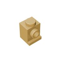 10Pcs 4070 1x1 with Headlight Building Blocks Moc Accessories Compatible with Brick DIY Spare Parts Toy 10pcs smėlis