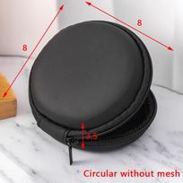Faux Leather 3C Gadget Organizer, Portable Data Cable, Earphone, U Disk, and Charger Storage case.