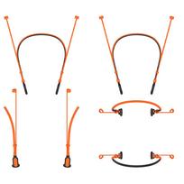 Protective Silicone Rope Soft Silicone Sports Neckband Strap Compatible with Galaxy Buds3 FE(2026)/3 Pro/3 oranžinė