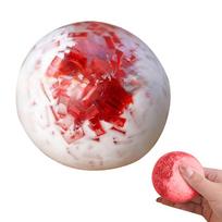 Squeeze Stress Relief Ball Toy Cream Ice Stick Handmade Ribbon Stress Ball Squishy Fidget Toy raudona