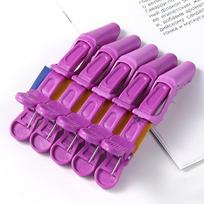 Barber For Salon Styling Hair Accessories Hairpin 5pcs/lot Plastic Hair Clip Hairdressing Clamps Claw Section Alligator Clips violetinė