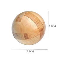 Classic Wooden Puzzle Ball Magic Brain Teasers Assembly Interlocking Toys IQ Logic Mind Challenge Games for Adults & Kids