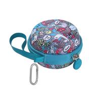 Portable Game Machine Storage Bag Shock-proof Machine Storage Bag Protective Sleeve with Carabiner Hand Strap for Tamagotchi Pix mėlyna