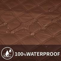 100% Waterproof Recliner Sofa Cover Quilted Armchair Non Slip Slipcover Washable For Pets Kids Home Protector with Elastic Strap 1 Seater ruda